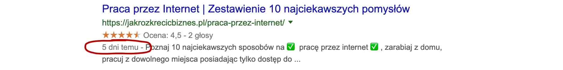 Aktualna treść witryny internetowej